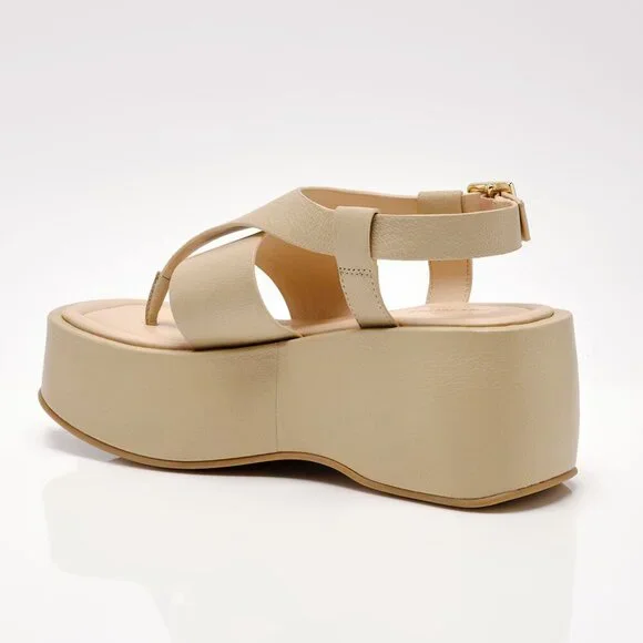 🎉LAST CHANCE🎉 FREE PEOPLE Holt Flatform Sandals / Silt - Picture 8 of 14